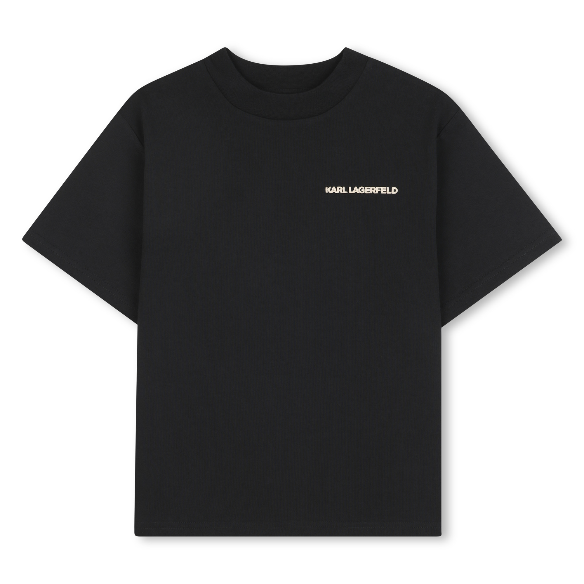 T-shirt en jersey de coton épais, KARL LAGERFELD KIDS