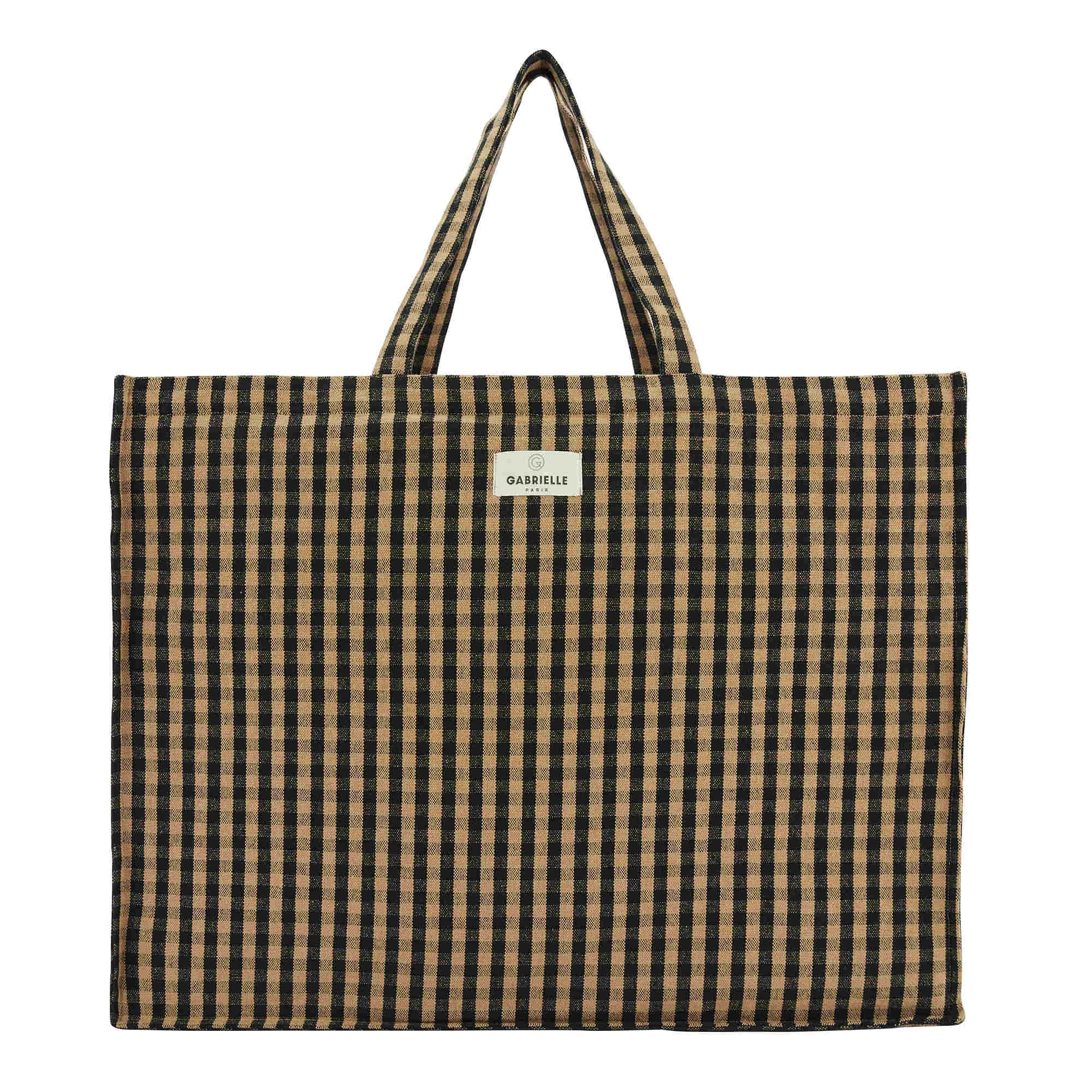 Sac week-end en coton, VICHY, GABRIELLE PARIS