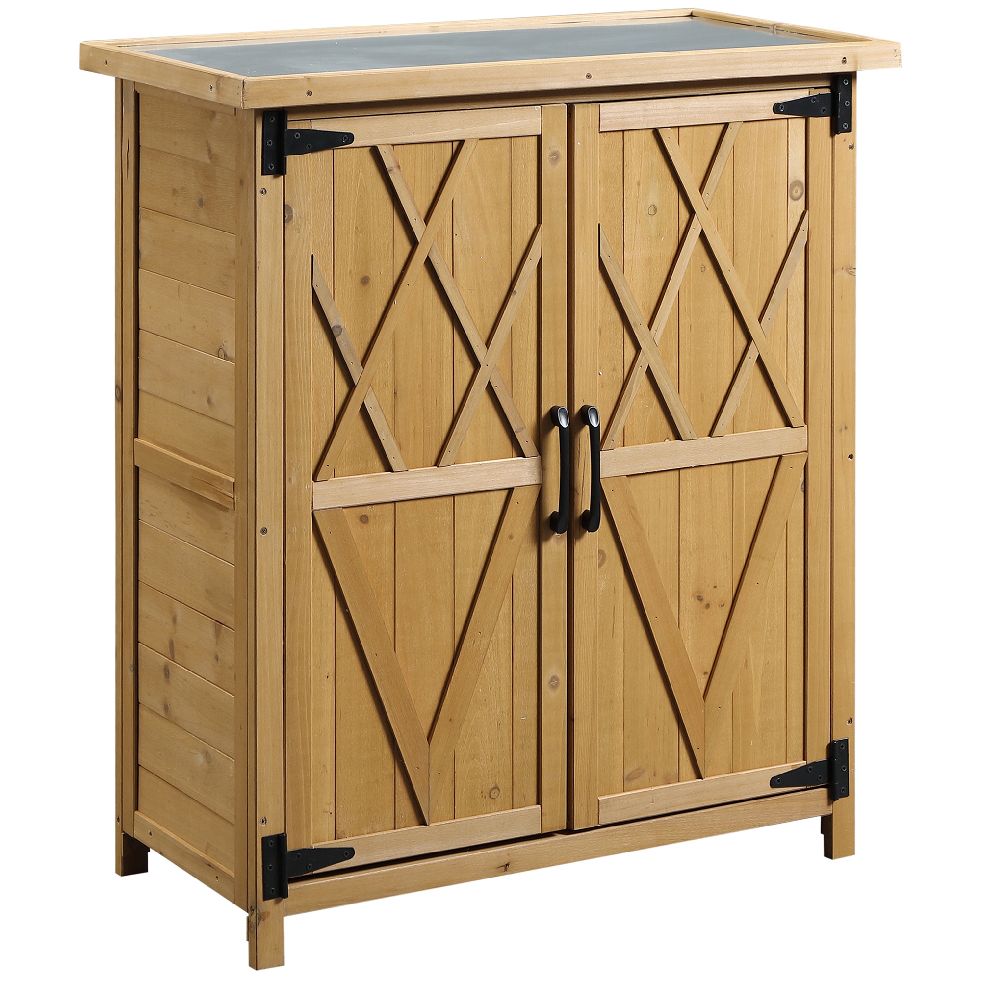 Abri de jardin Bois de sapin Jaune, OUTSUNNY