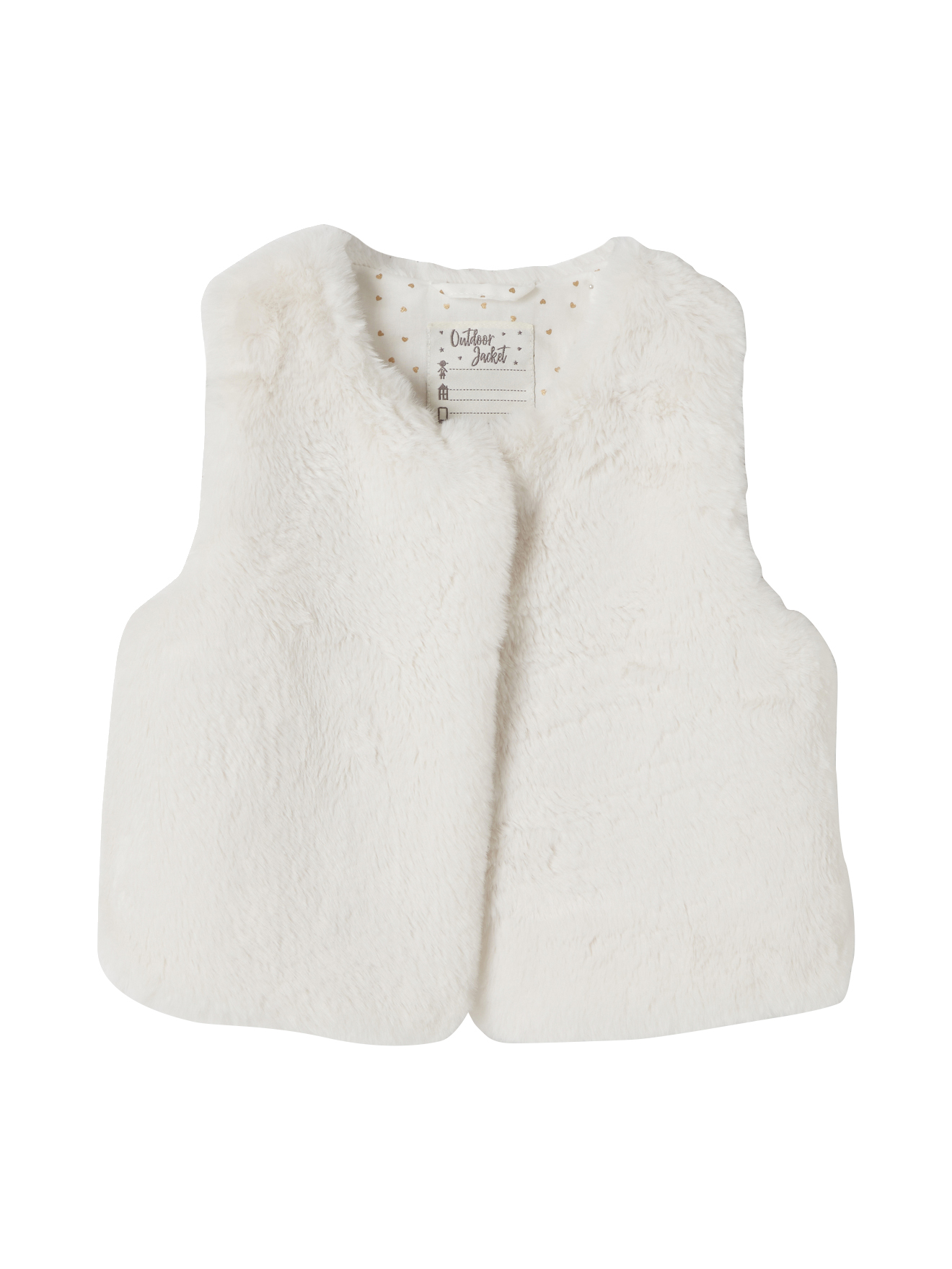 Veste sans manches imitation fourrure, VERTBAUDET