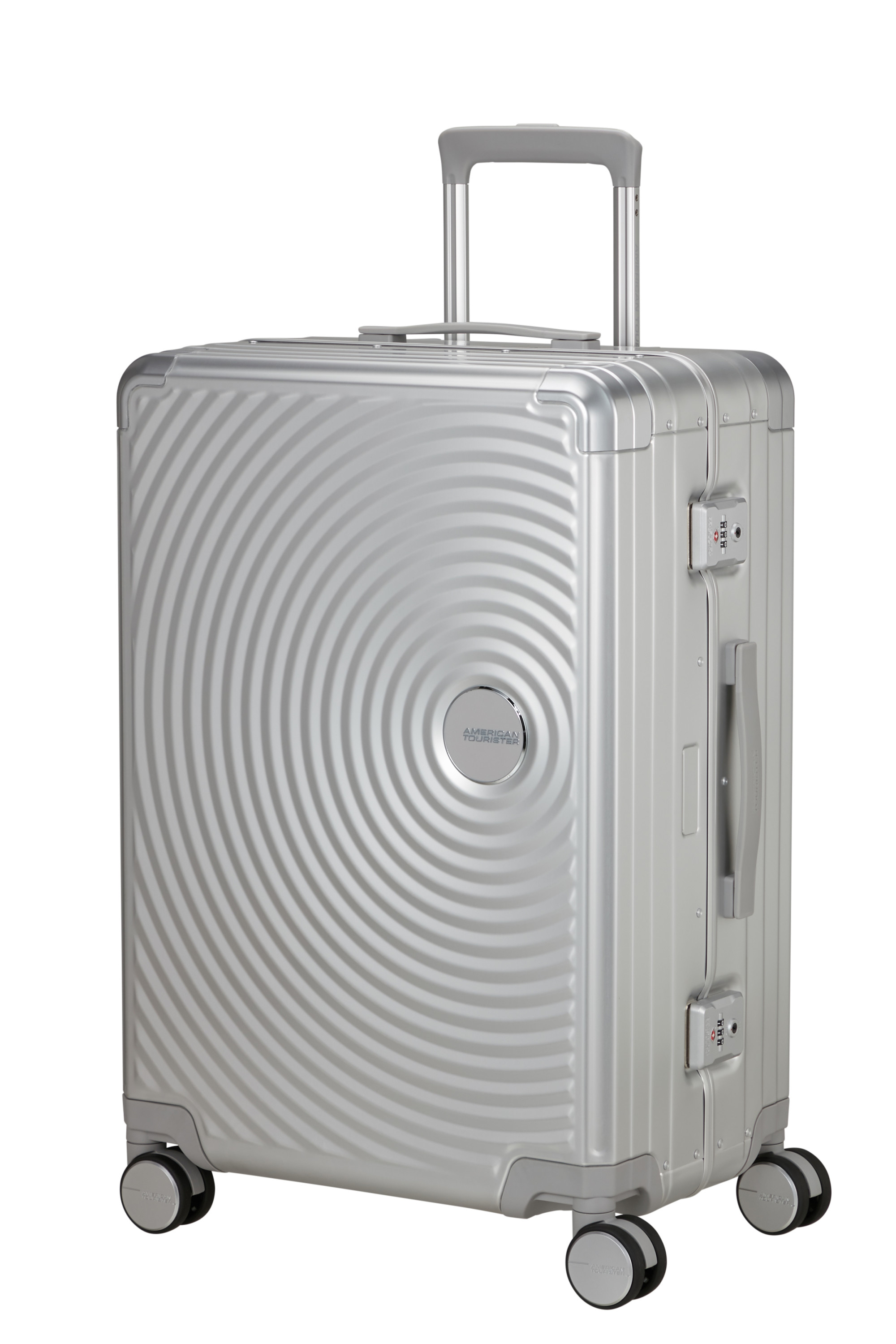 Soundbox alu valise 4 roues taille M, AMERICAN TOURISTER