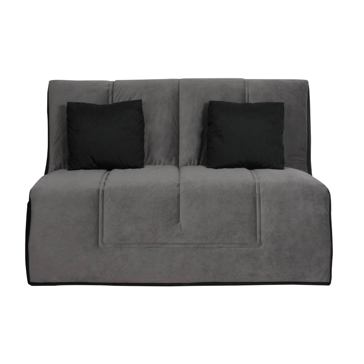 Banquette BZ LOS ANGELES 140x190, matelas Dunlopillo, angel noir, RELAXIMA