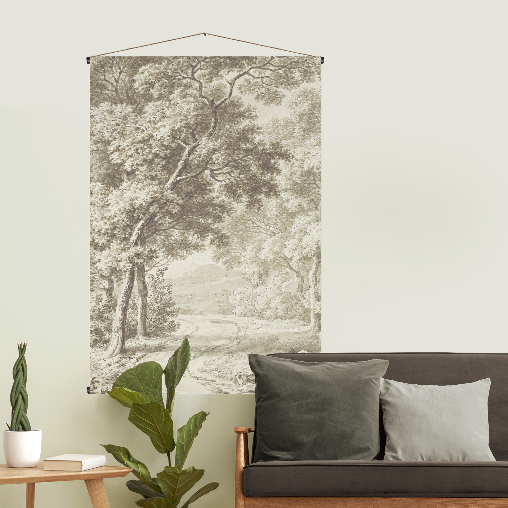Kakemono tissu Promenade dans les bois, ART FOR THE HOME