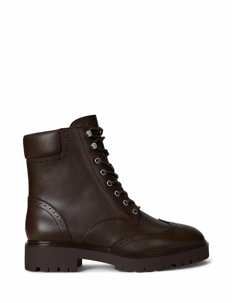 Allyson Lace-Up Boots in Smooth Leather, LAUREN RALPH LAUREN