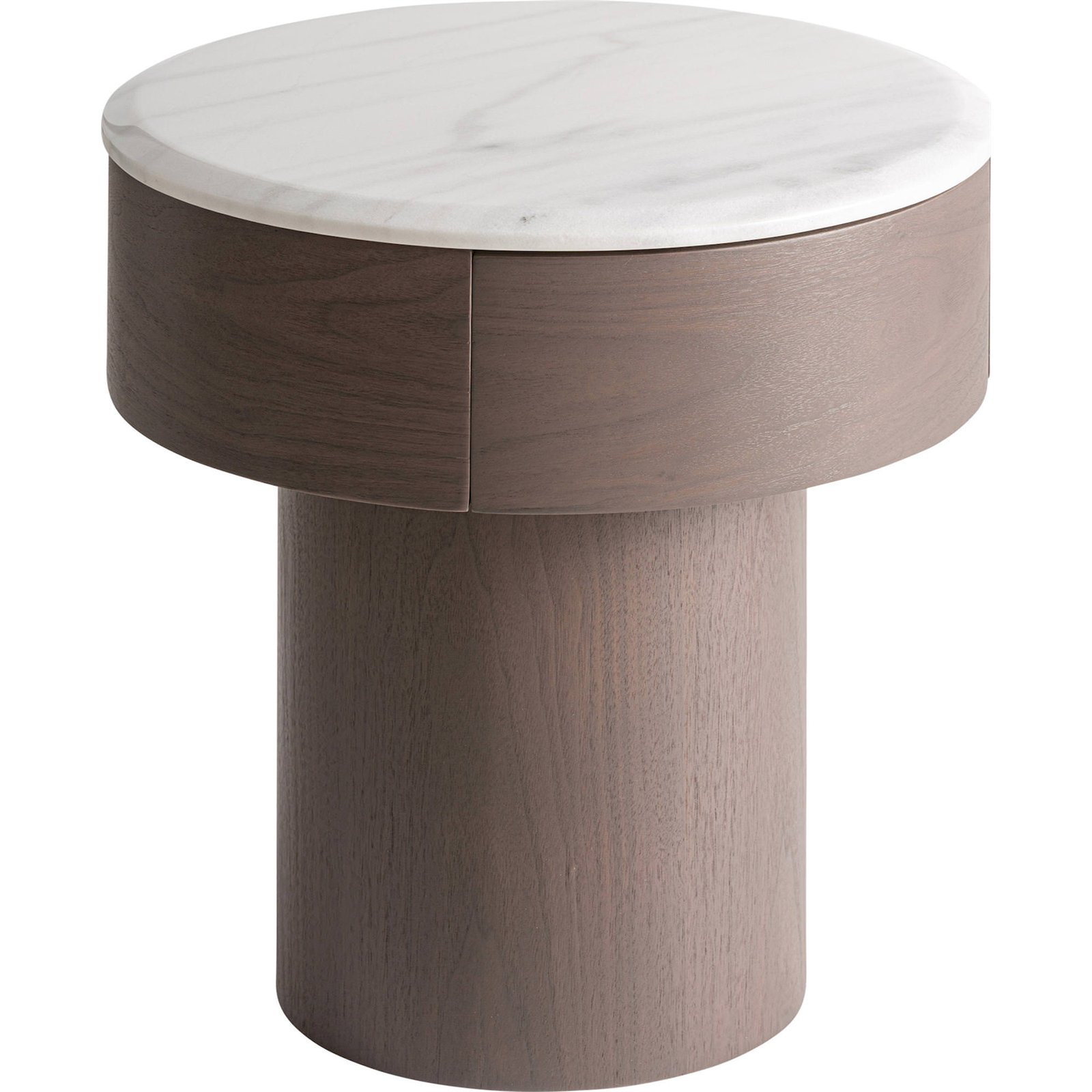 Table de chevet ronde en marbre, RECOLLECTION