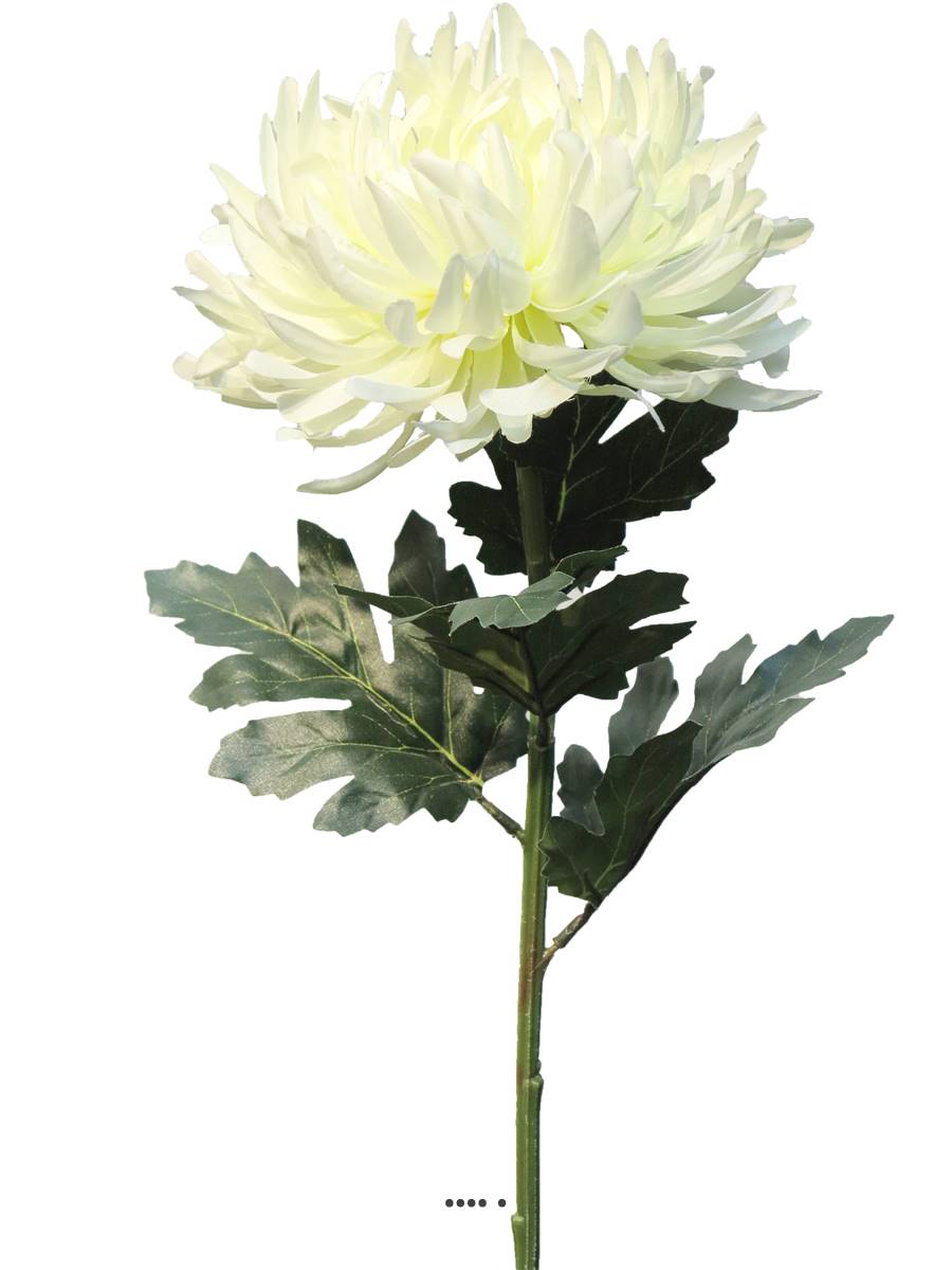 Chrysanthème artificiel, H 63 cm Crèm, ARTIFICIELLES