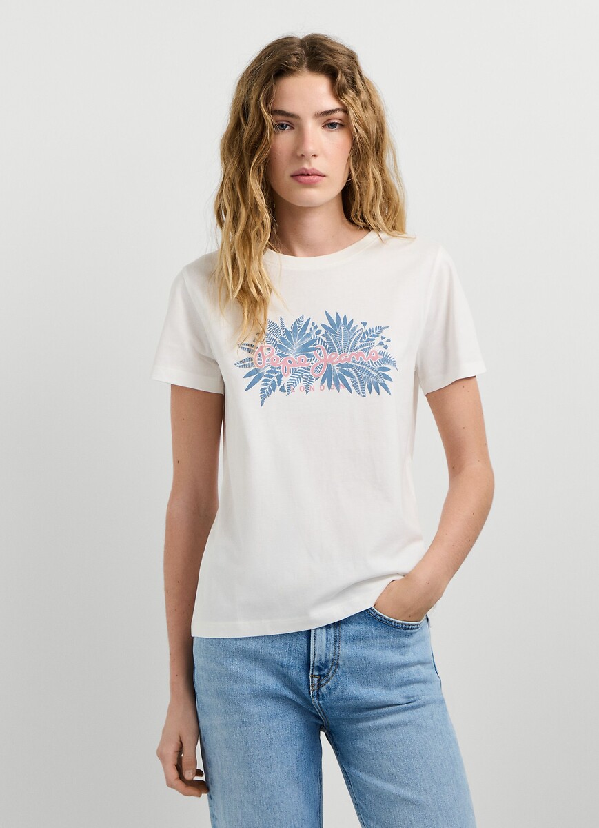 Crew Neck Short Sleeve T-Shirt, PEPE JEANS