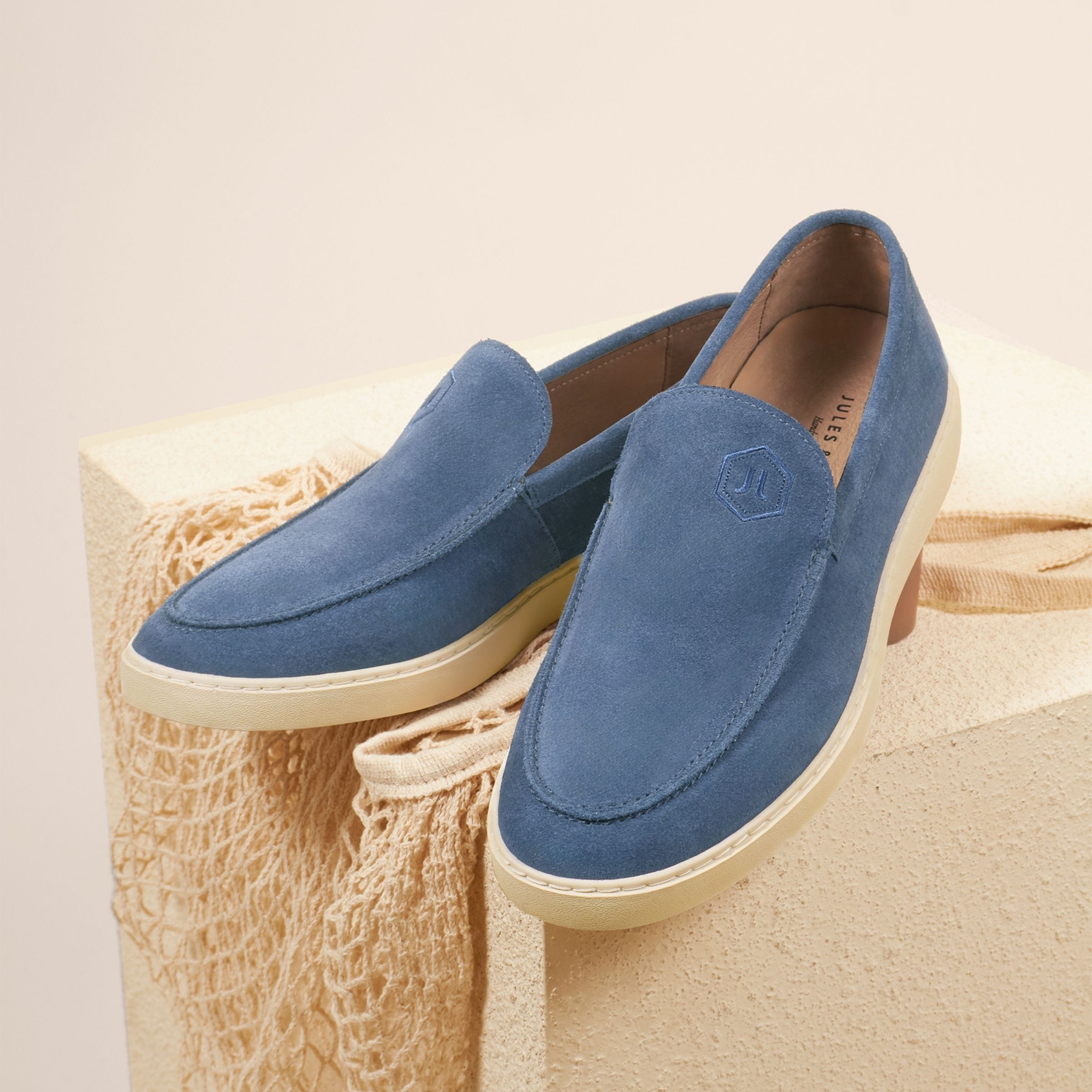 Mocassins Hommes HUGO Dyer Slon Cuir Suédé - Message Emblématique