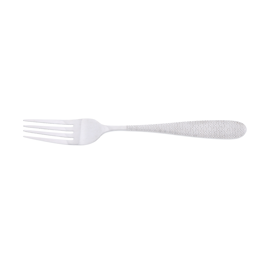 Fourchette de table monobloc Flower inox (lot de 6), JEAN DUBOST