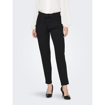 Slim Fit Trousers with Ruffled Waist JDY
