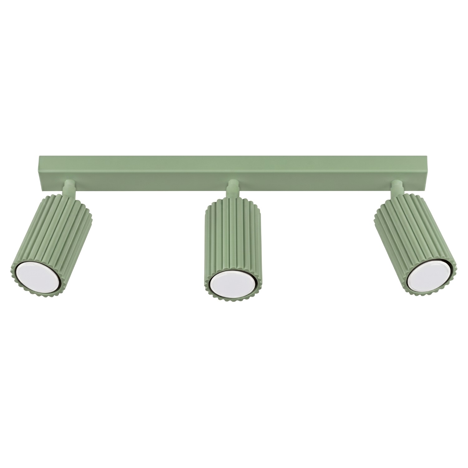 Plafonnier Aluminium Sauge GU10 3 Karbon, EDEN