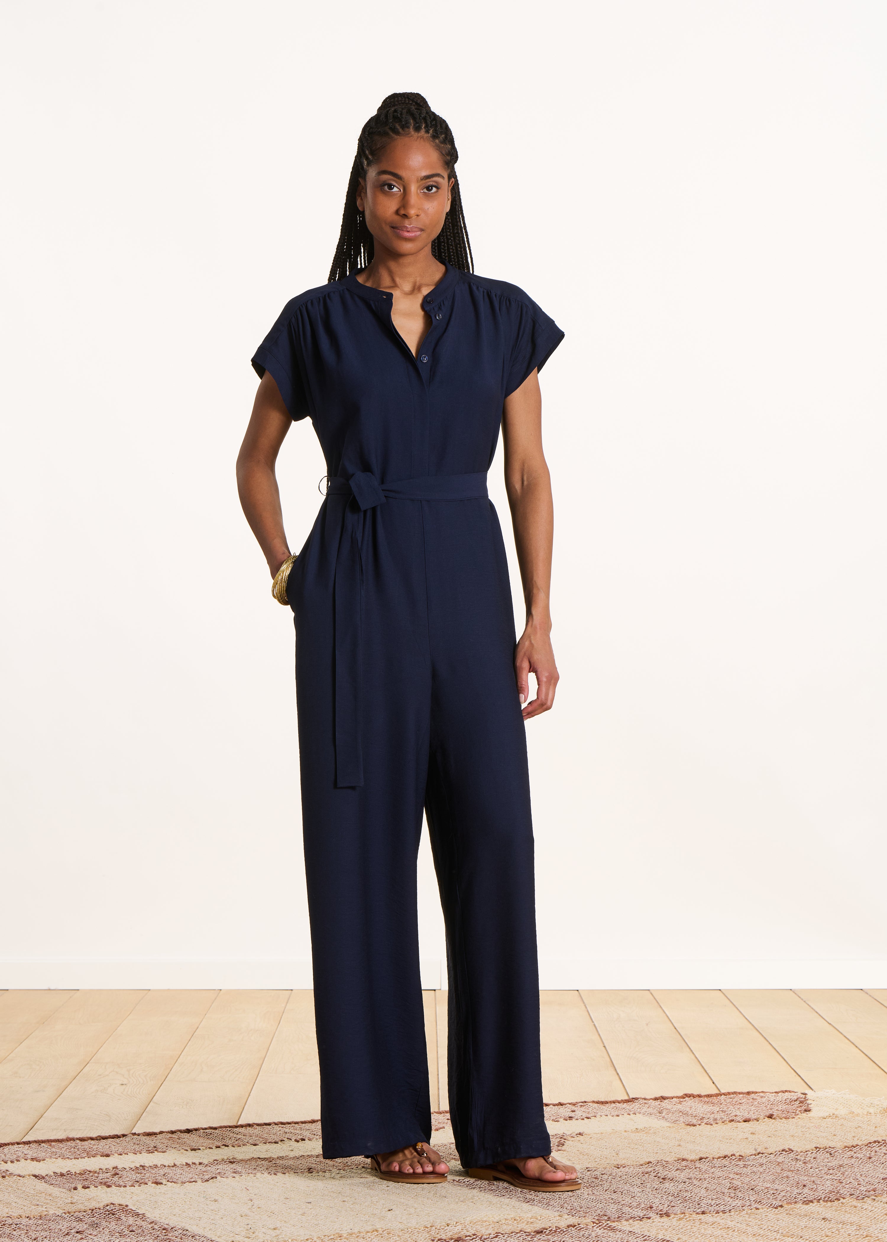Combinaison pantalon manches courtes, LA FEE MARABOUTEE