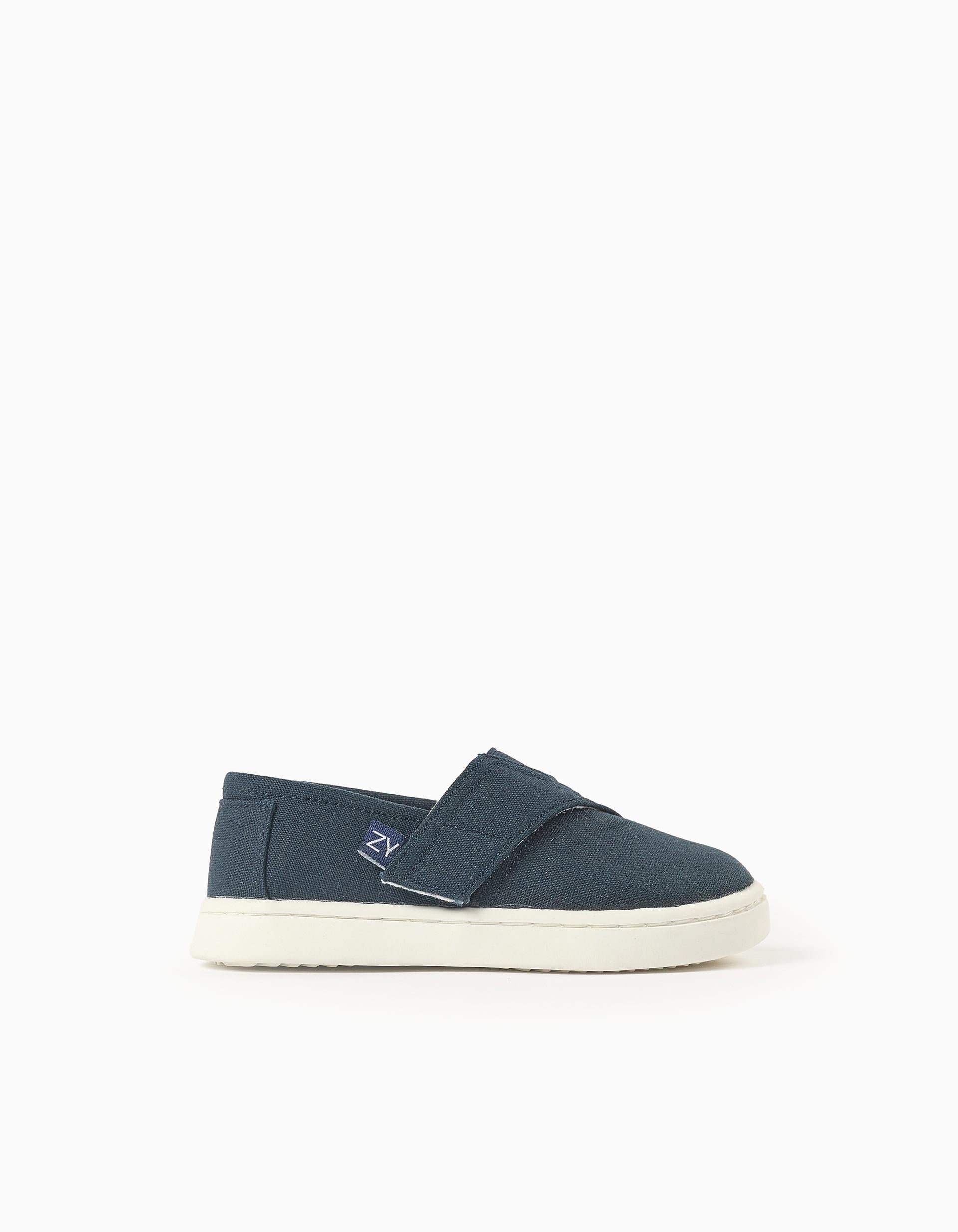 Espadrilles en lin avec fermeture à scratch, ZIPPY