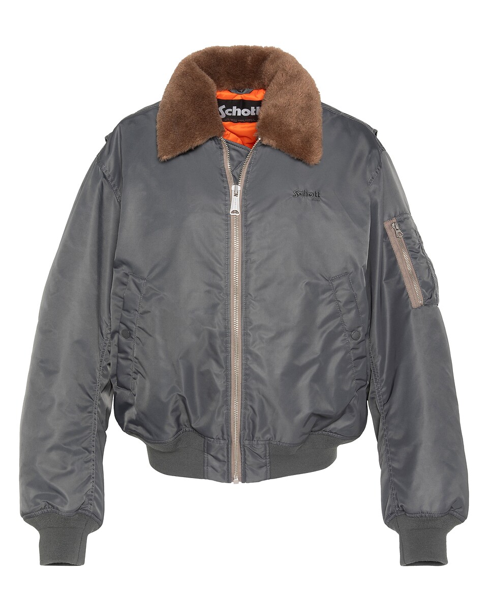 Bomber unisex oversize con collo staccabile MA-PILOT, SCHOTT