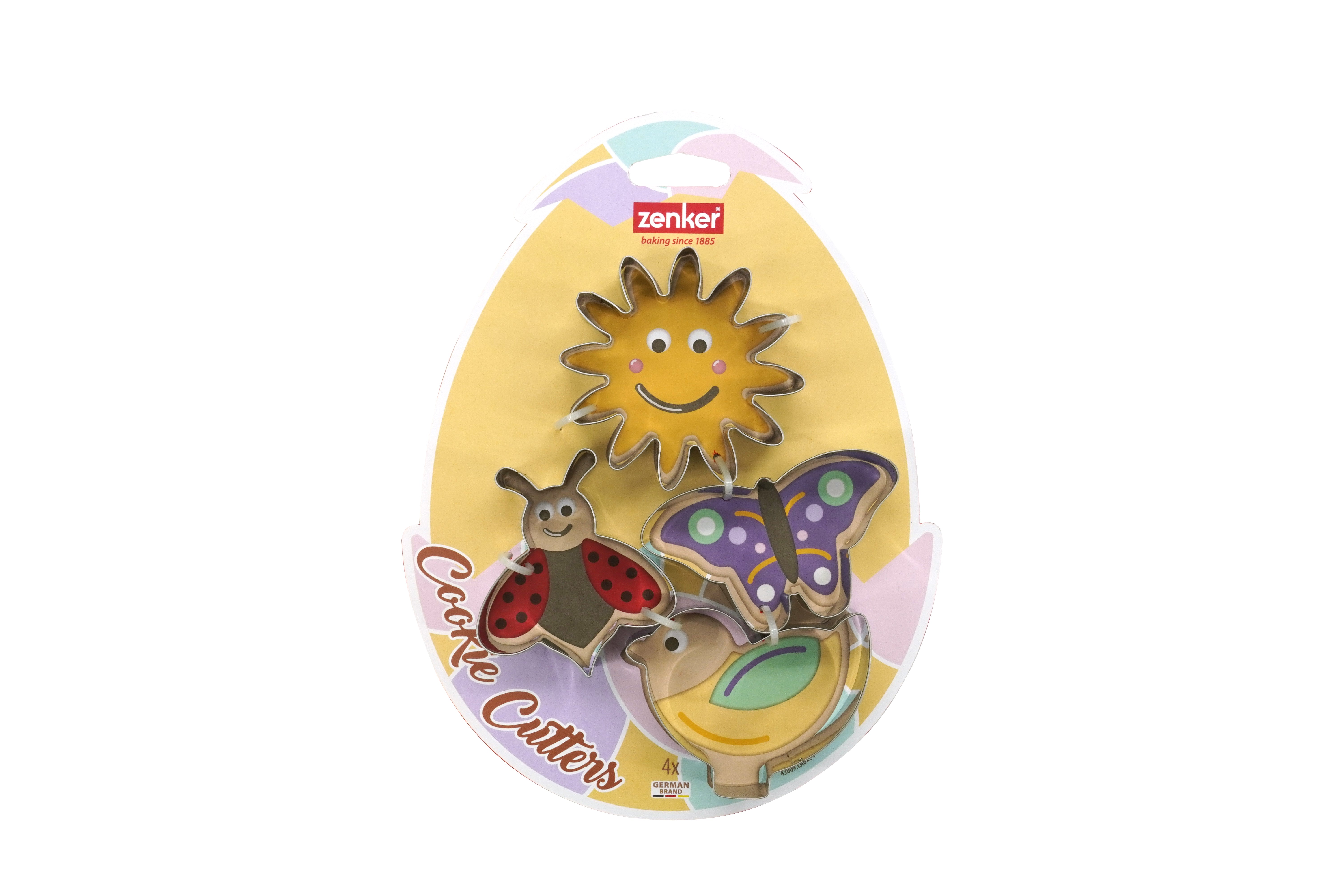 Ensemble de 4 emporte-pièces Inox PÂQUES, ZENKER