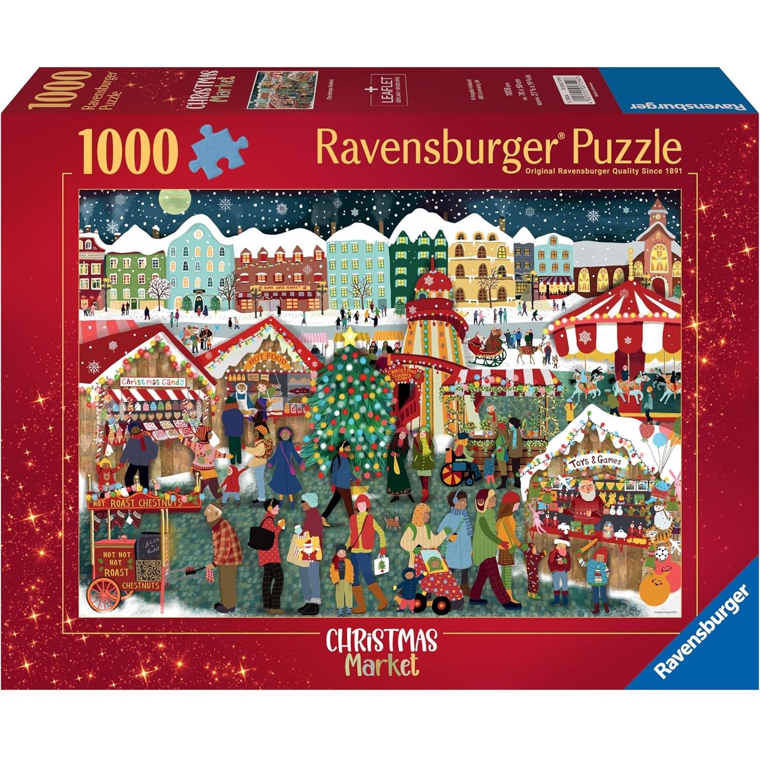Puzzle Le marché de Noël 1000 pcs, RAVENSBURGER