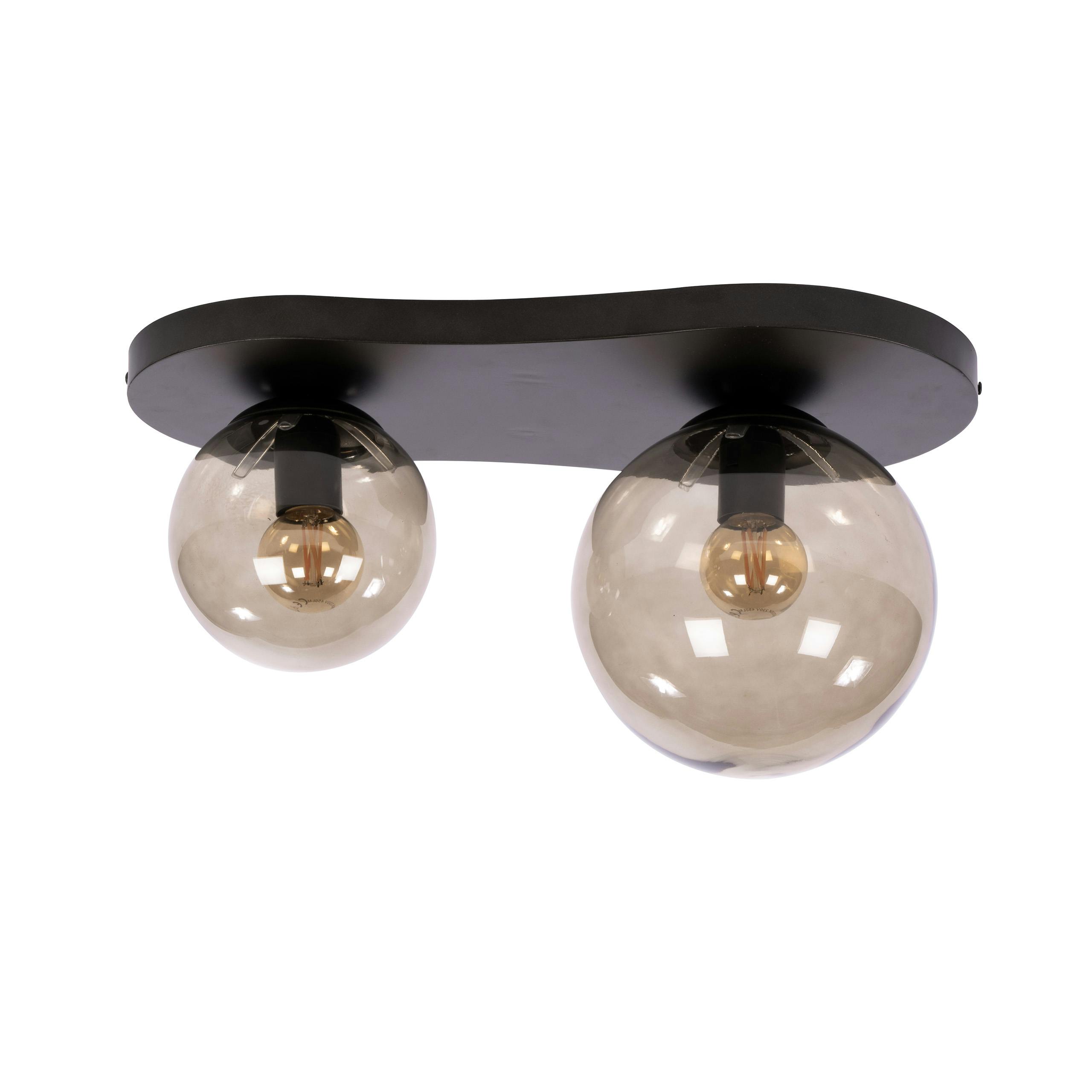 Plafonnier design organique 2 lampes NIAGARA, PIER IMPORT
