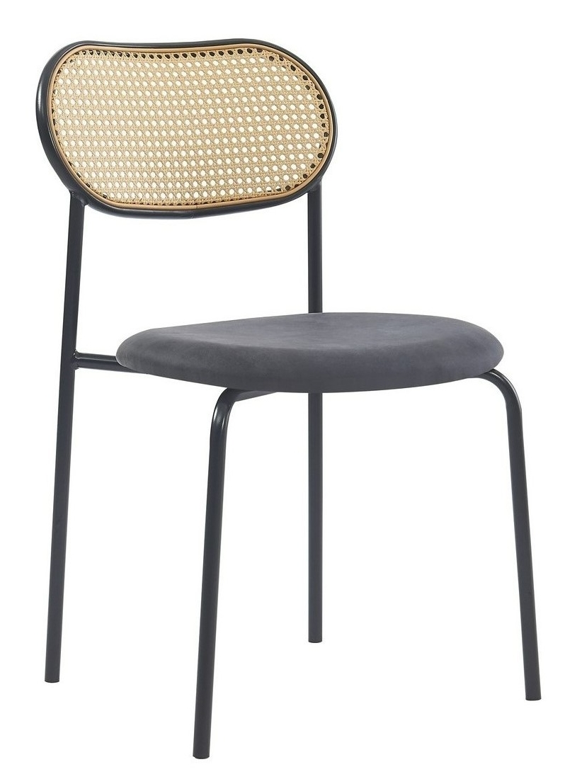 Lot de 2 chaises métal et cannage, OREBRO, NORDLYS