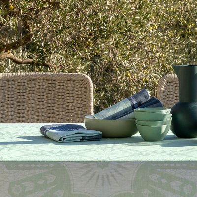 Serviette de table en Lin, Jardin d'orient, Made in France LE JACQUARD FRANCAIS