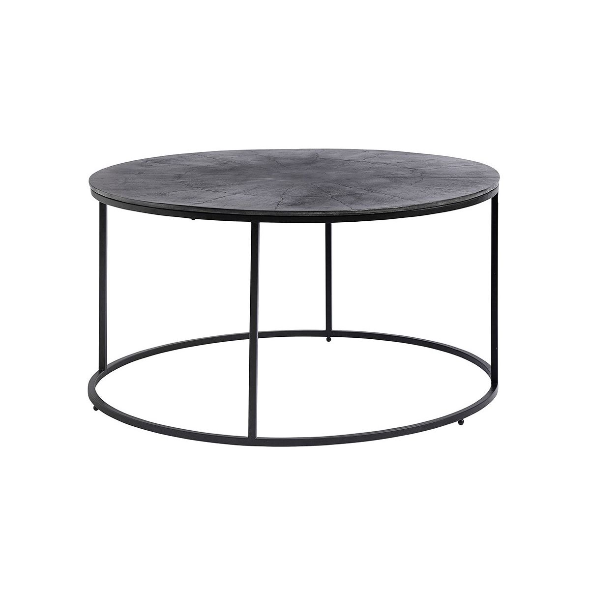 table basse ronde 90cm minimaliste en metal modo