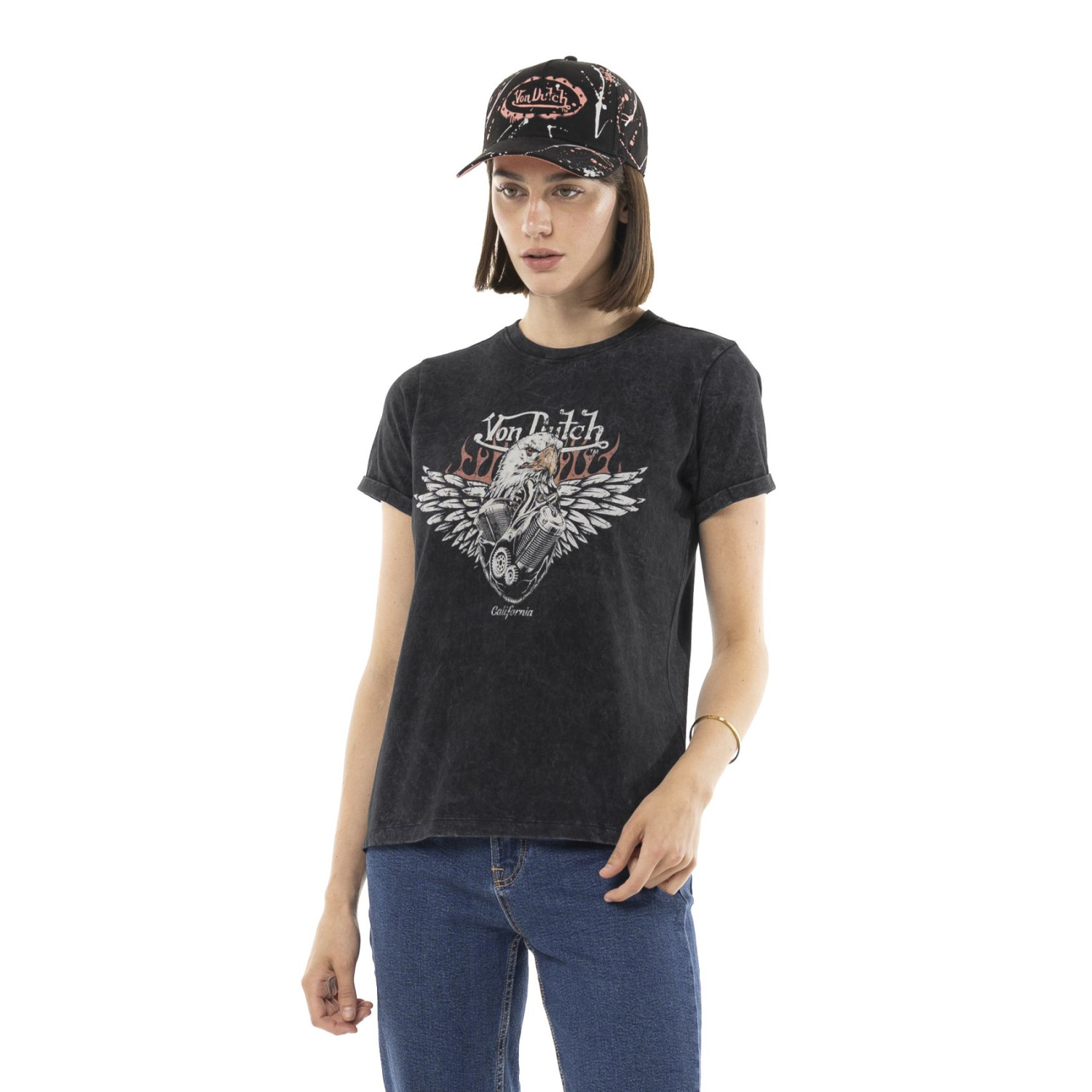 Tee shirt en coton MOTOR, VON DUTCH