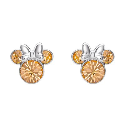 Minnie Silver Plated June Birthstone Stud Earrings DISNEY