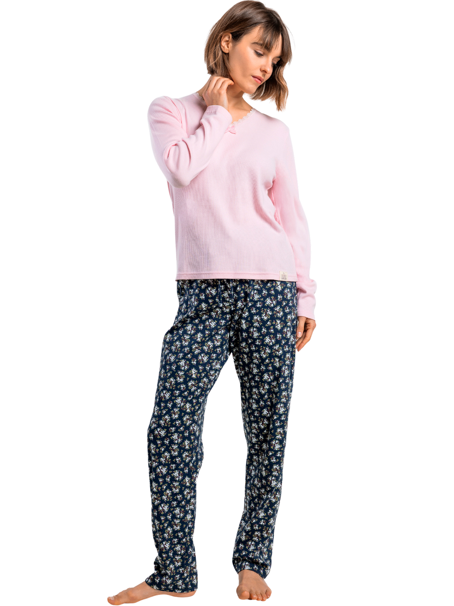 Pyjama pantalon top manches longues Dark Liberty, ADMAS