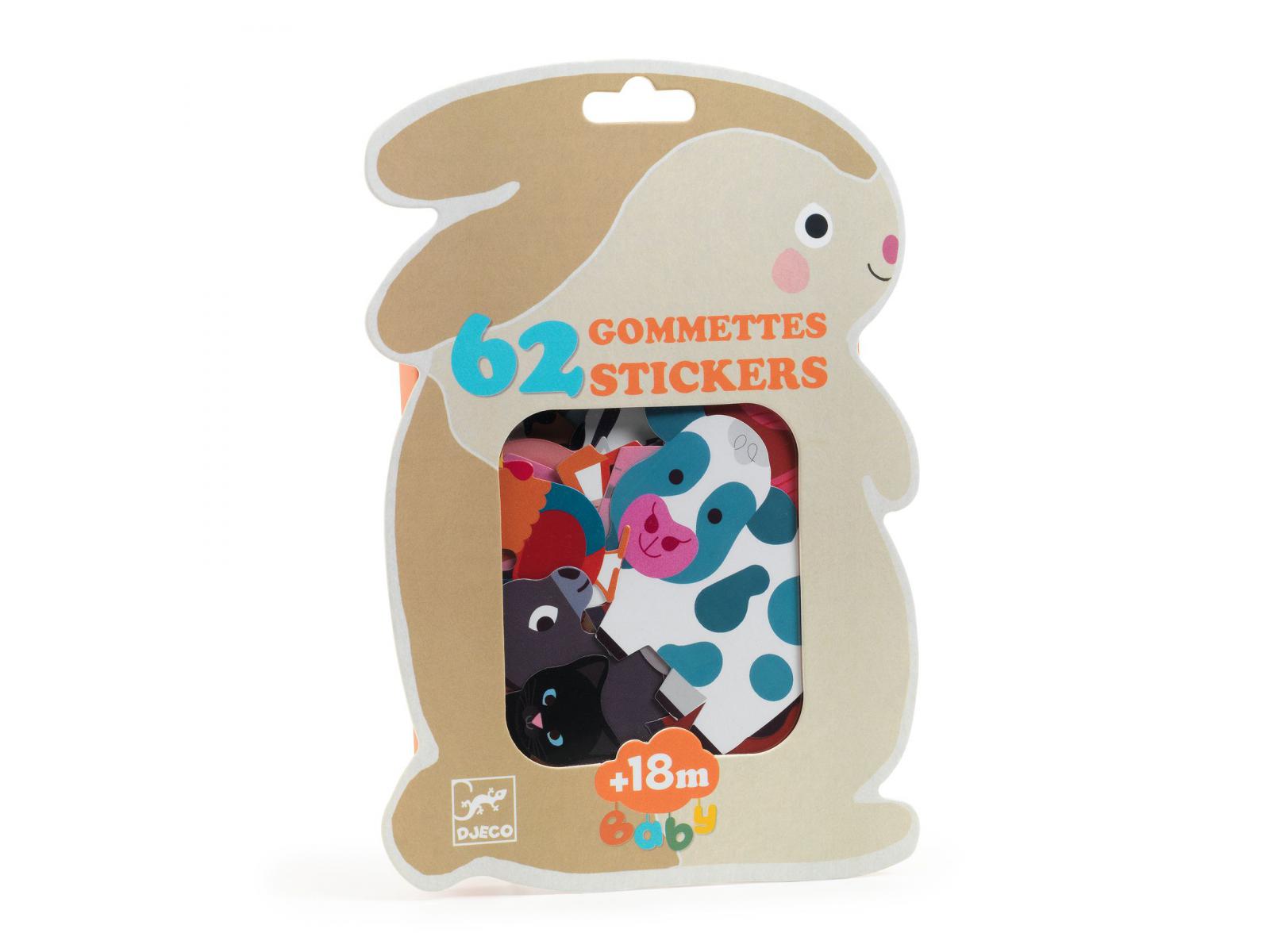 Stickers Animaux de la ferme, DJECO
