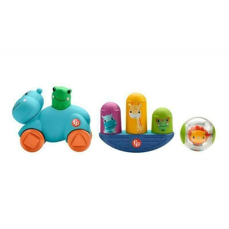 3 jouets d’éveil pour bébé et tout-petit 12 mois et plus spécial imagination Fisher-Price coffret J’Apprends Les Mouvements HFJ95 