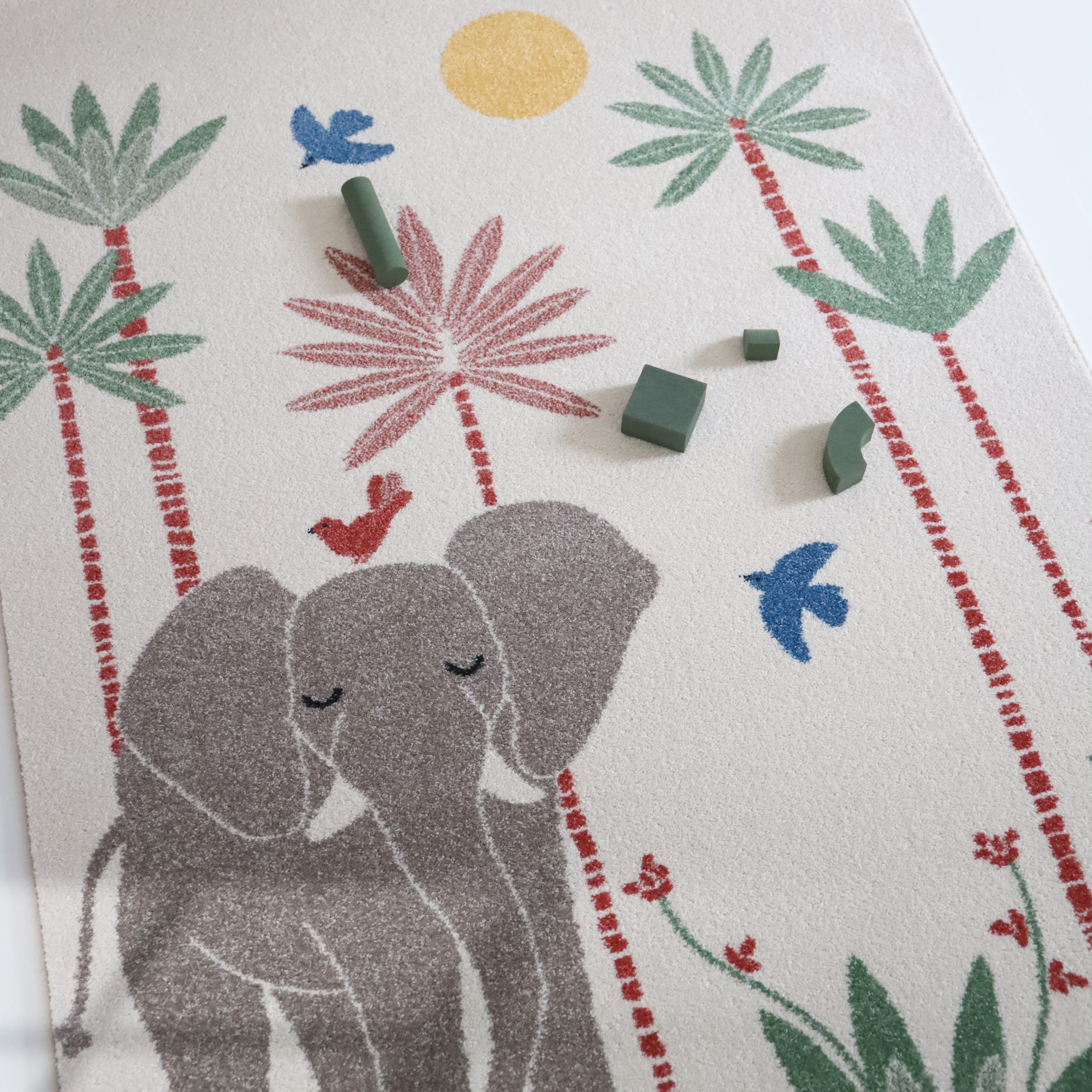 Tapis chambre enfant éléphant MAMALENA, NATTIOT