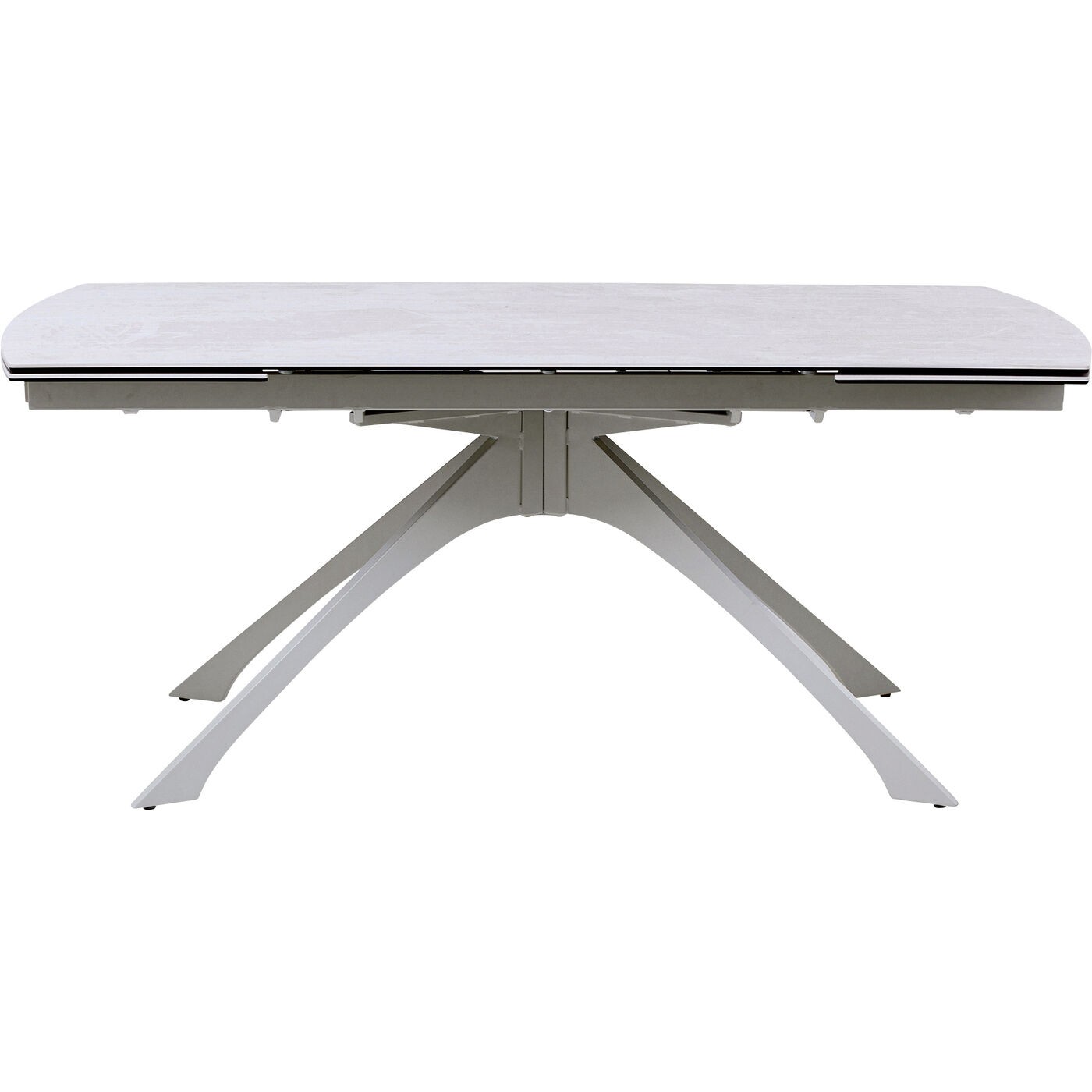Table à rallonges en grès et acier, LANA, KARE DESIGN