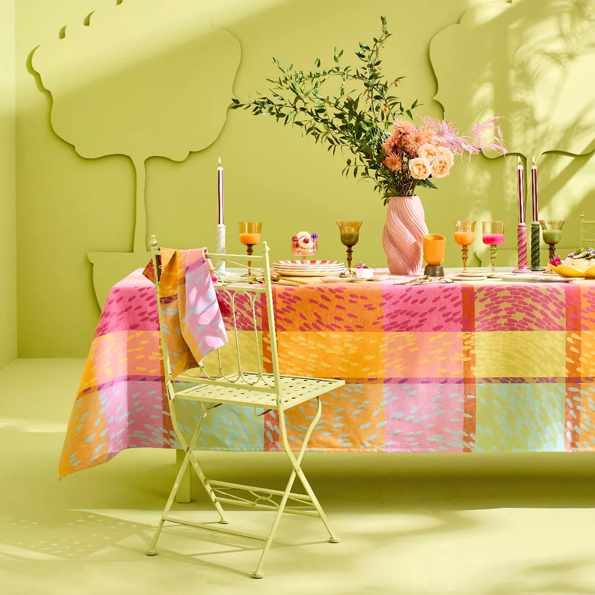 Nappe pur coton enduit MILLE SOURCES, GARNIER THIEBAUT
