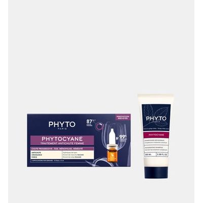 Phytocyane Reactionnelle - Traitement Antichute Femme + Shampooing Revigorant PHYTO