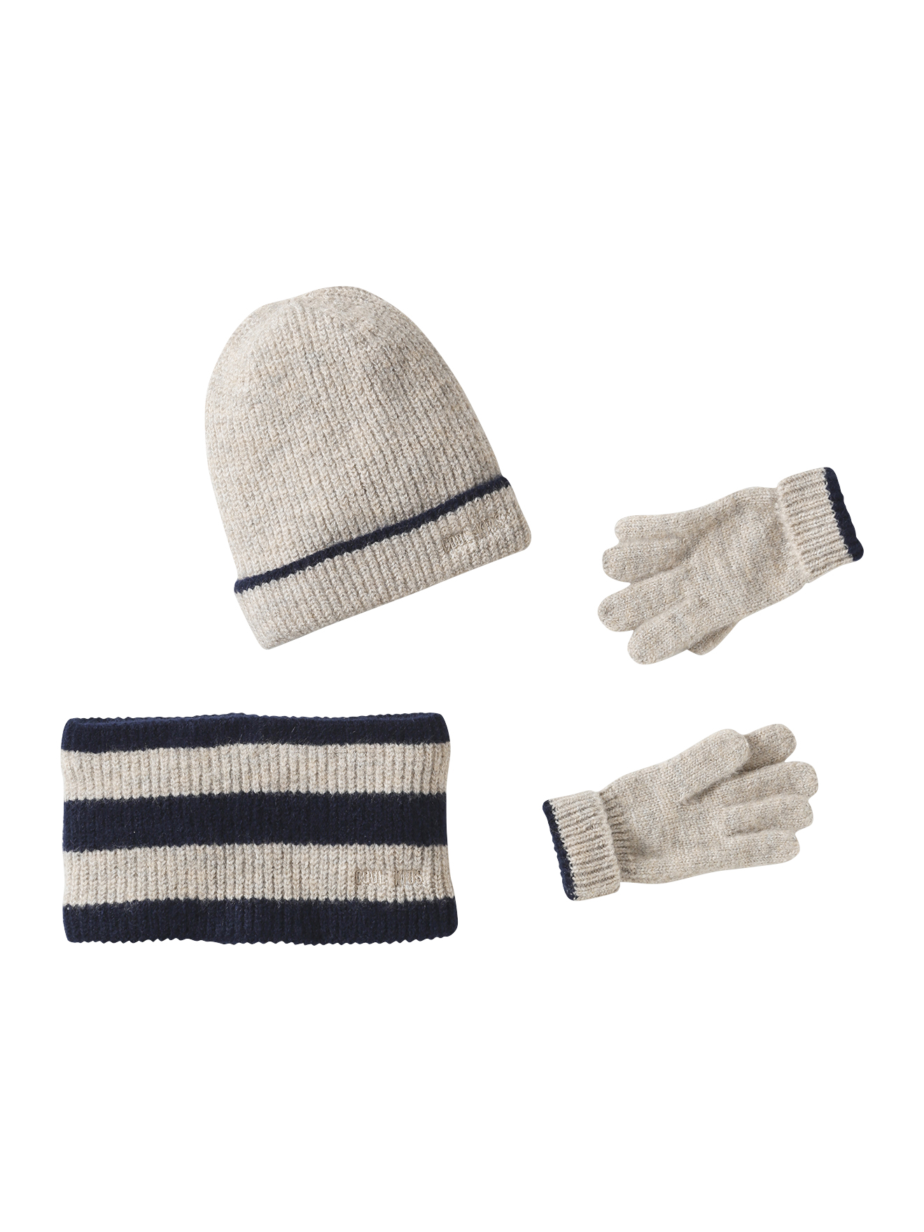 Ensemble bonnet + snood + gants "cool kids", VERTBAUDET