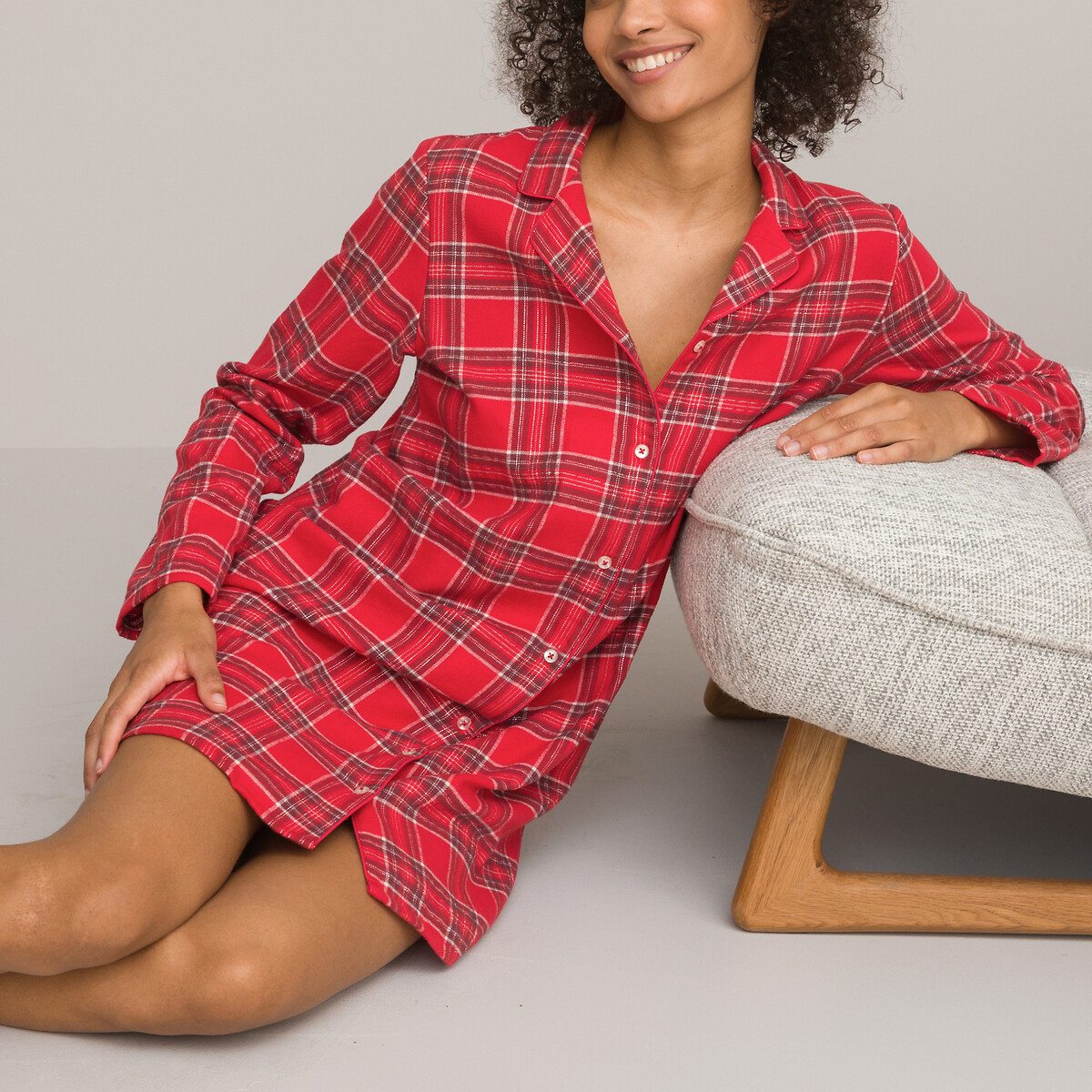 Pyjama en pilou imprimé La Redoute Femme Vêtements Sous-vêtements vêtements de nuit Chemises de nuit & Nuisettes 