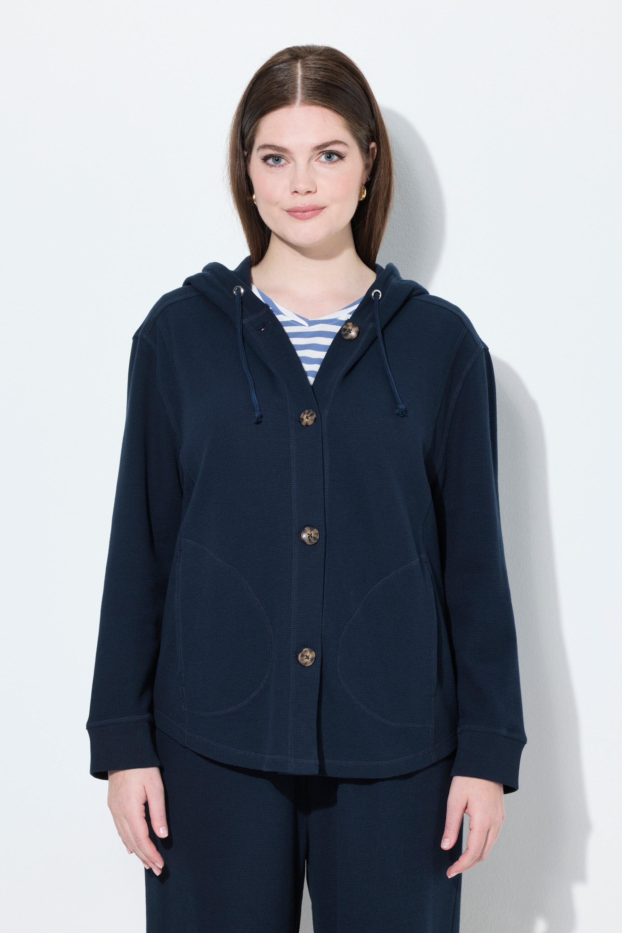 Veste à capuche en molleton de coton bio, ULLA POPKEN