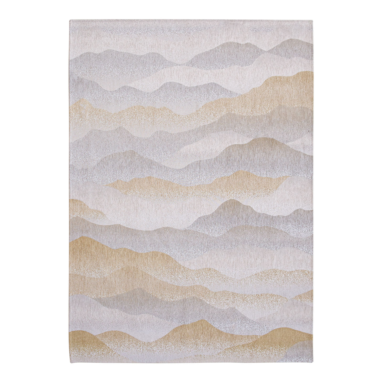 Tapis beige moderne tissé plat PICNIC, NOVATREND