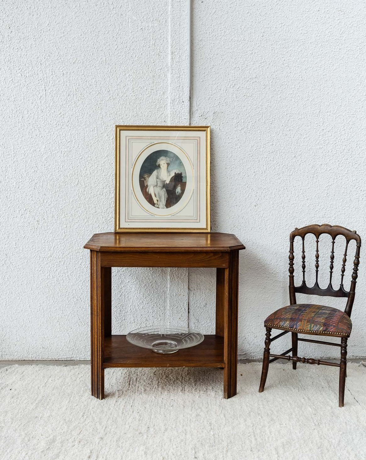 Table d'appoint en bois Francine N°217 - Bon état, DEBONGOUT