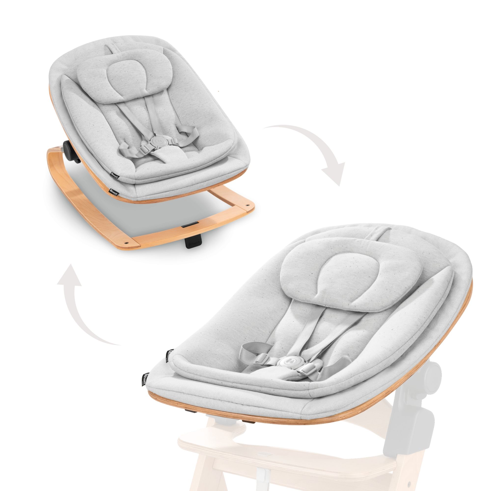Transat en bois Highchair Bouncer Eco, HAUCK