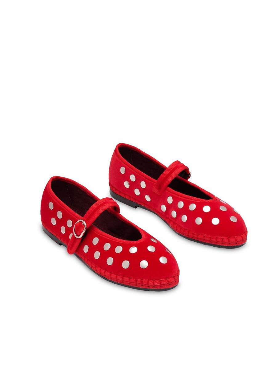 Ballerines en velours et studs, MAE, FLABELUS