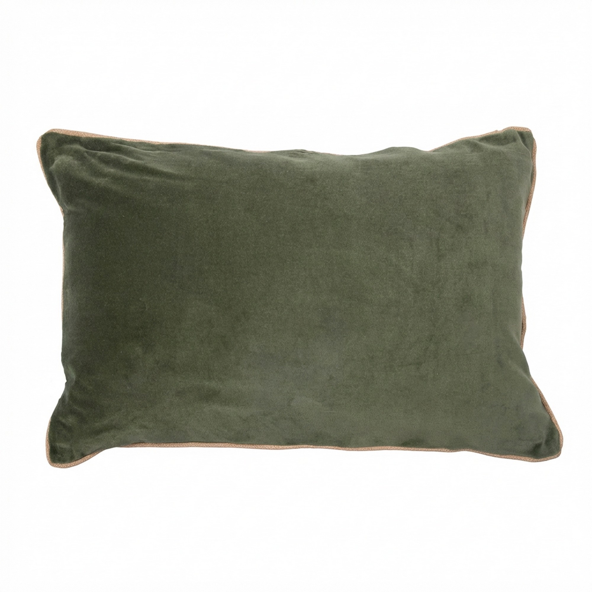 Coussin rectangulaire déhoussable 40x60 cm Velours de Coton Bianca Thym, EDEN