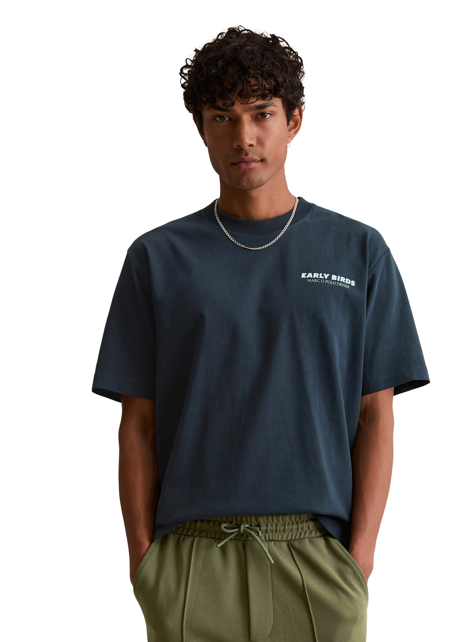 T-shirt oversize avec un imprimé marquant dans le dos, MARC O’POLO DENIM
