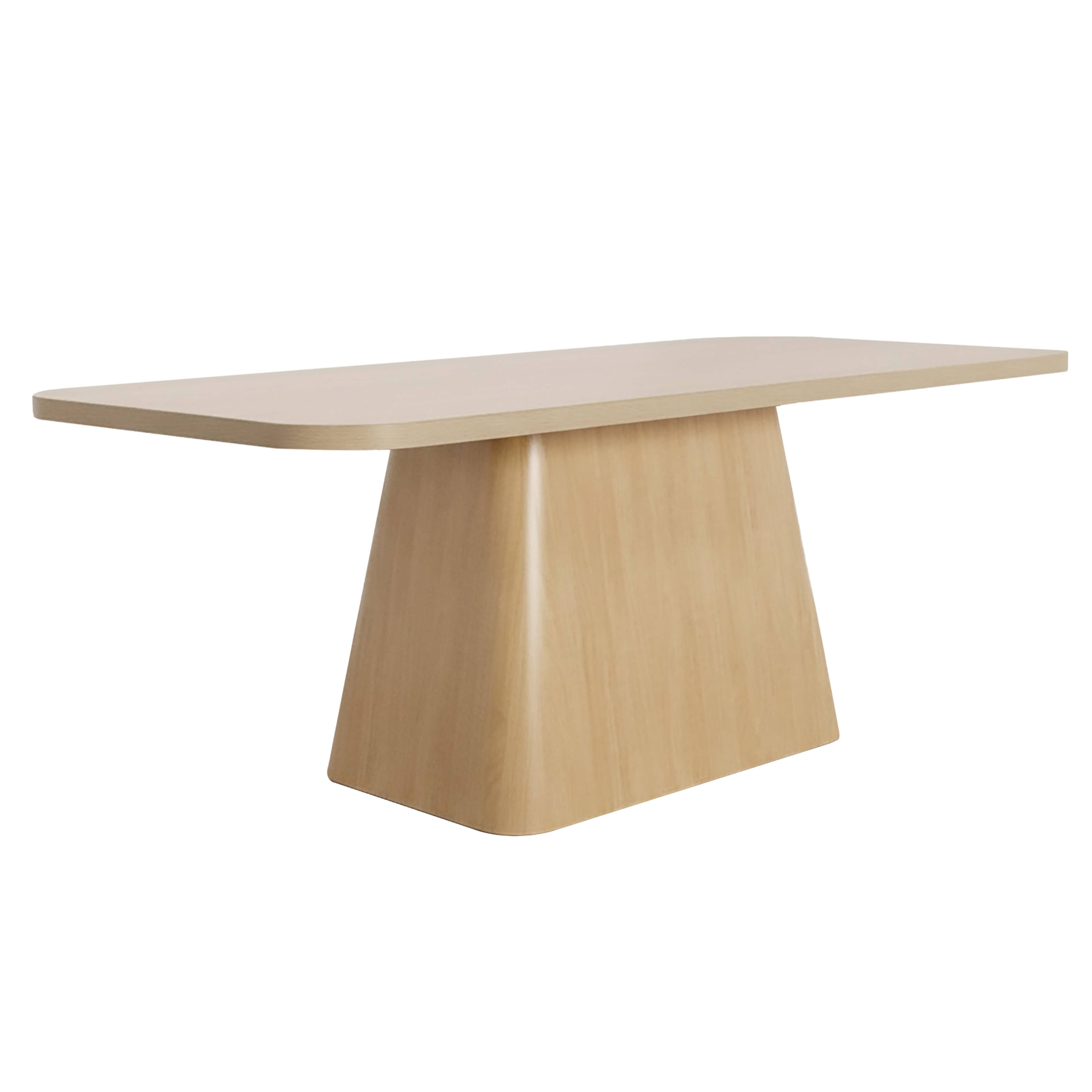 Table à manger effet bois 8 places 180 cm FSC MIX, DAVY, OVIALA