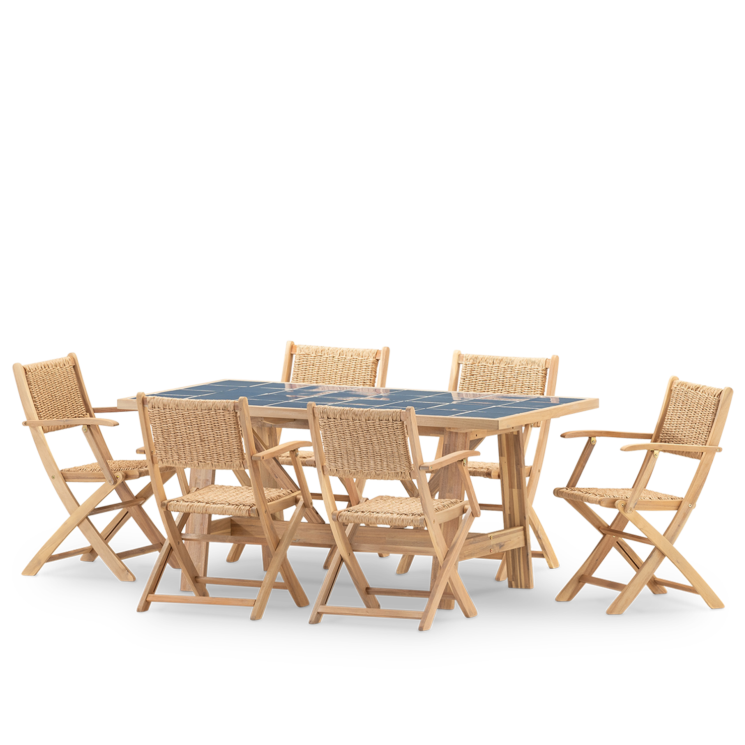 Salon de jardin, 6 chaises, BISBAL & SERENA, DEFORA HOME