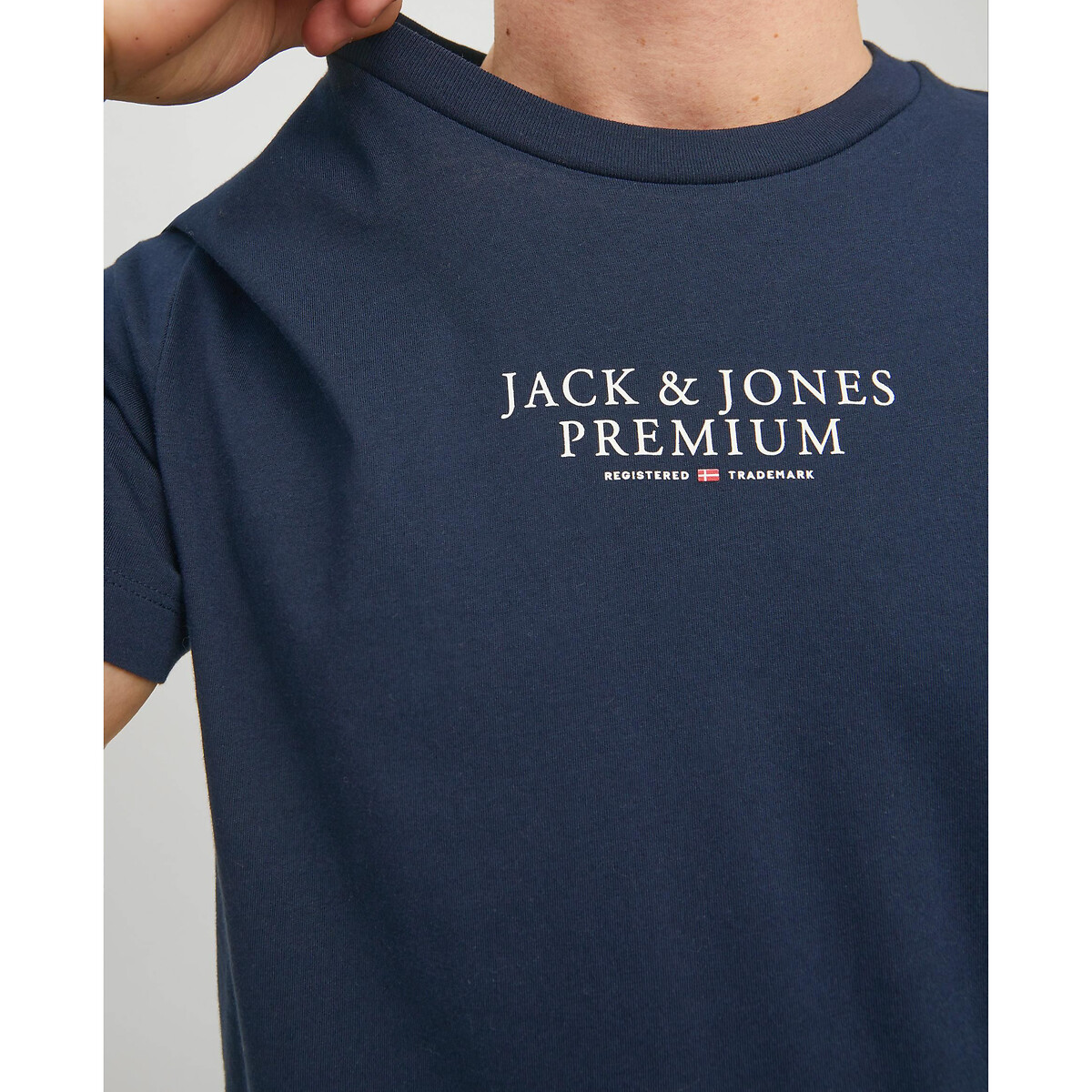 Jack & Jones T-Shirt Art Comics Tee Surf The Web Blu - 100% Cotone, Manica Corta, Girocollo, Taglia Comoda - 2