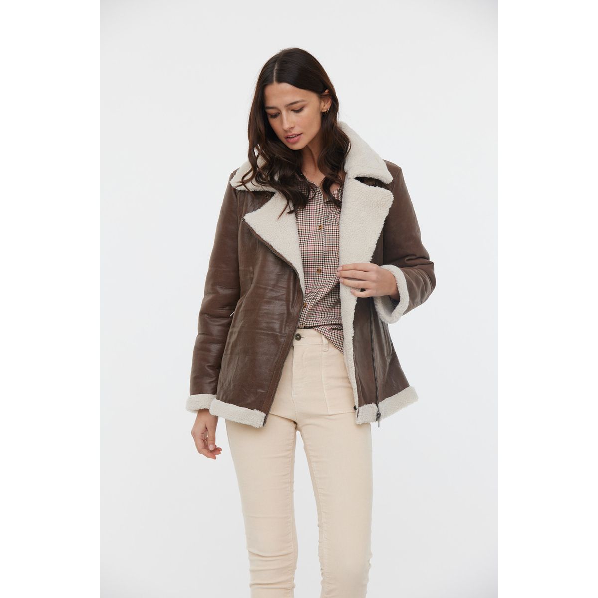 Veste cuir lee online cooper