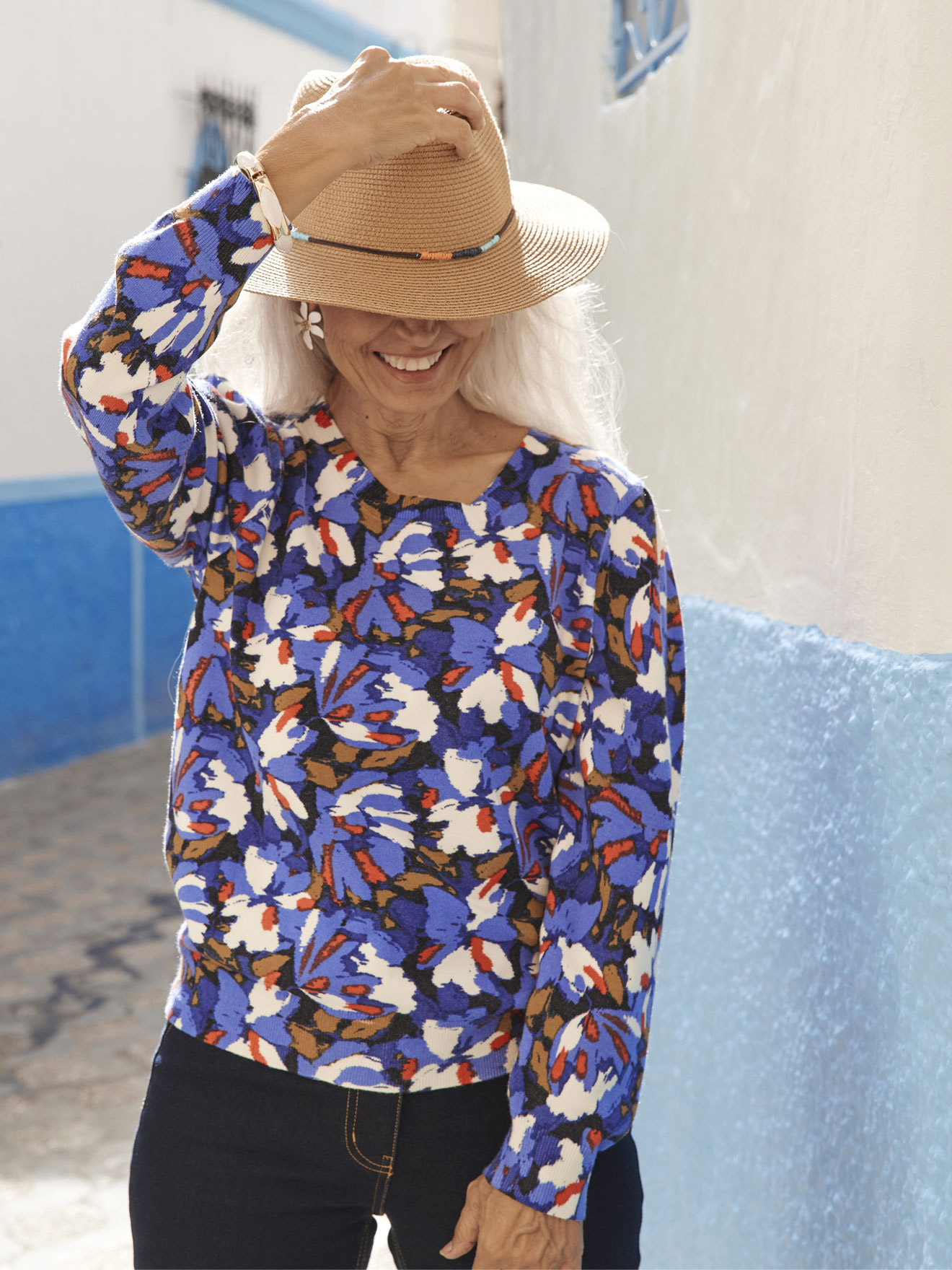 Pull femme encolure ronde, DAXON
