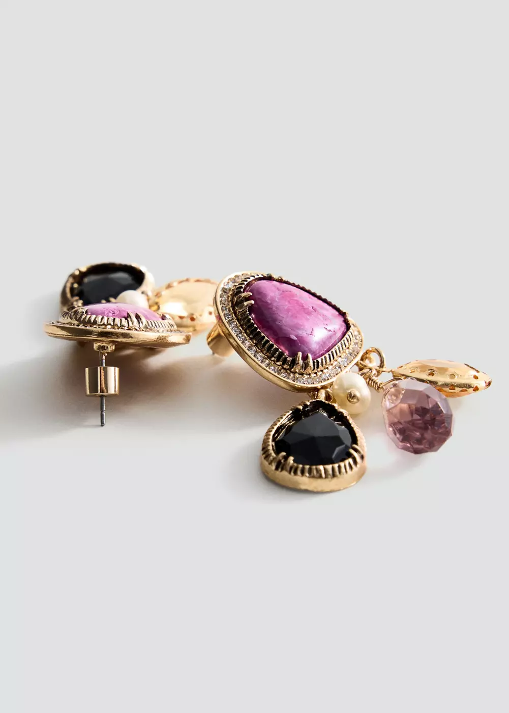 Boucles d'oreilles pendentifs combinés, MANGO