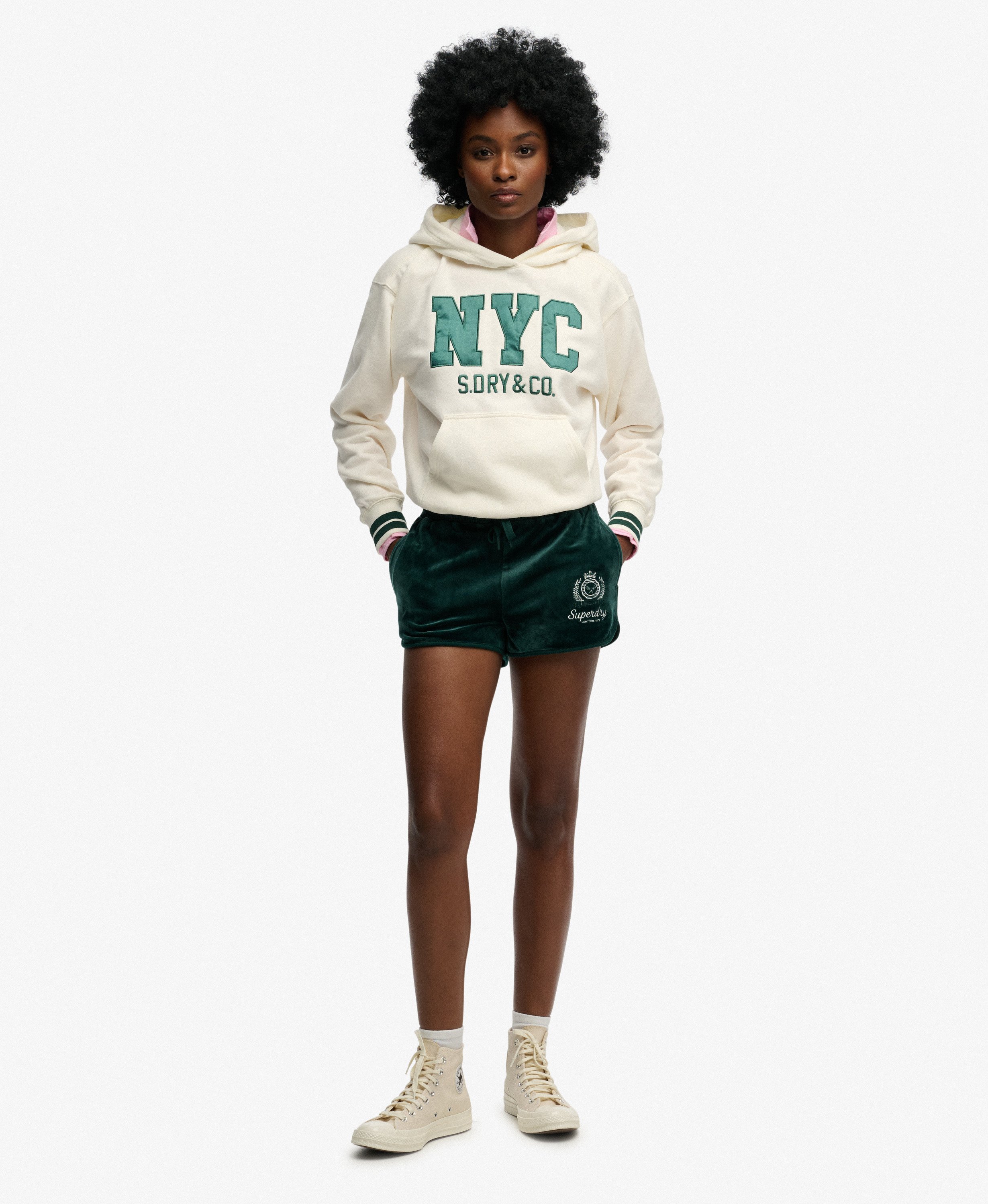 Short en Velours Country Club, SUPERDRY