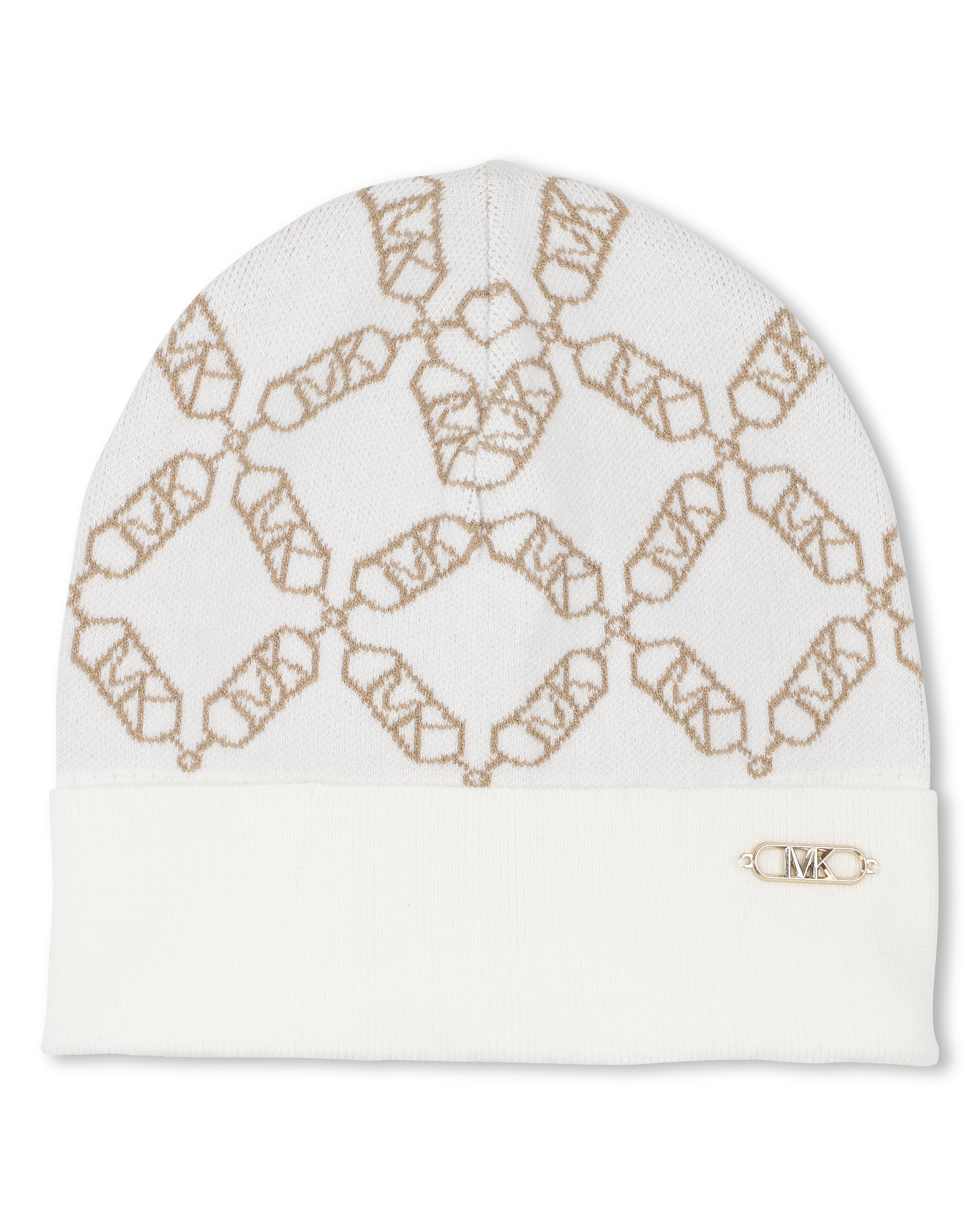 Bonnet en tricot avec jacquard, MICHAEL KORS